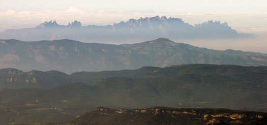 Montserrat des del cim del Matagalls