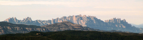 Montserrat des del Collet de les Bigues